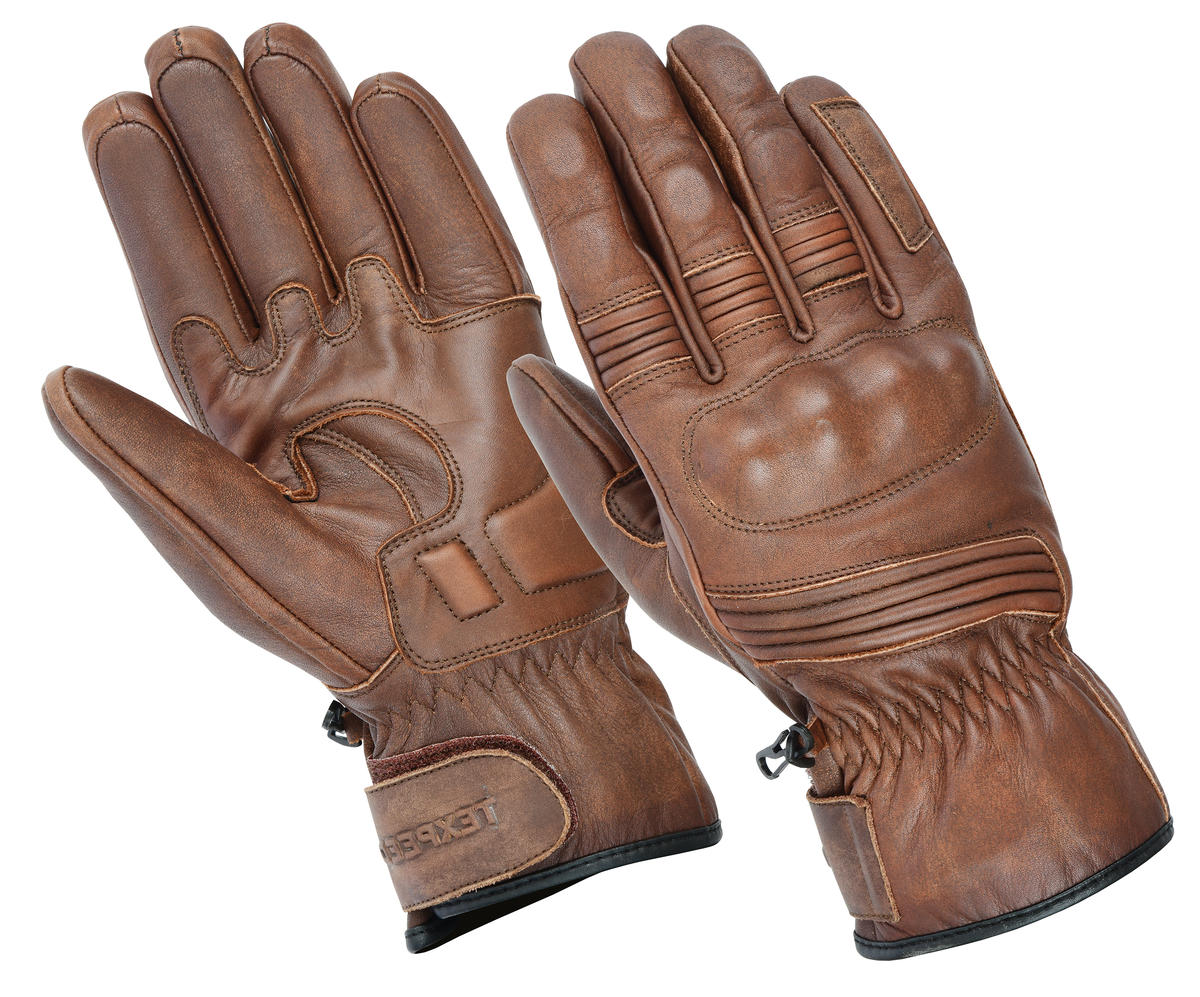 Motorcycle Motorbike Leather Gloves With CE Knuckle Armour Biker